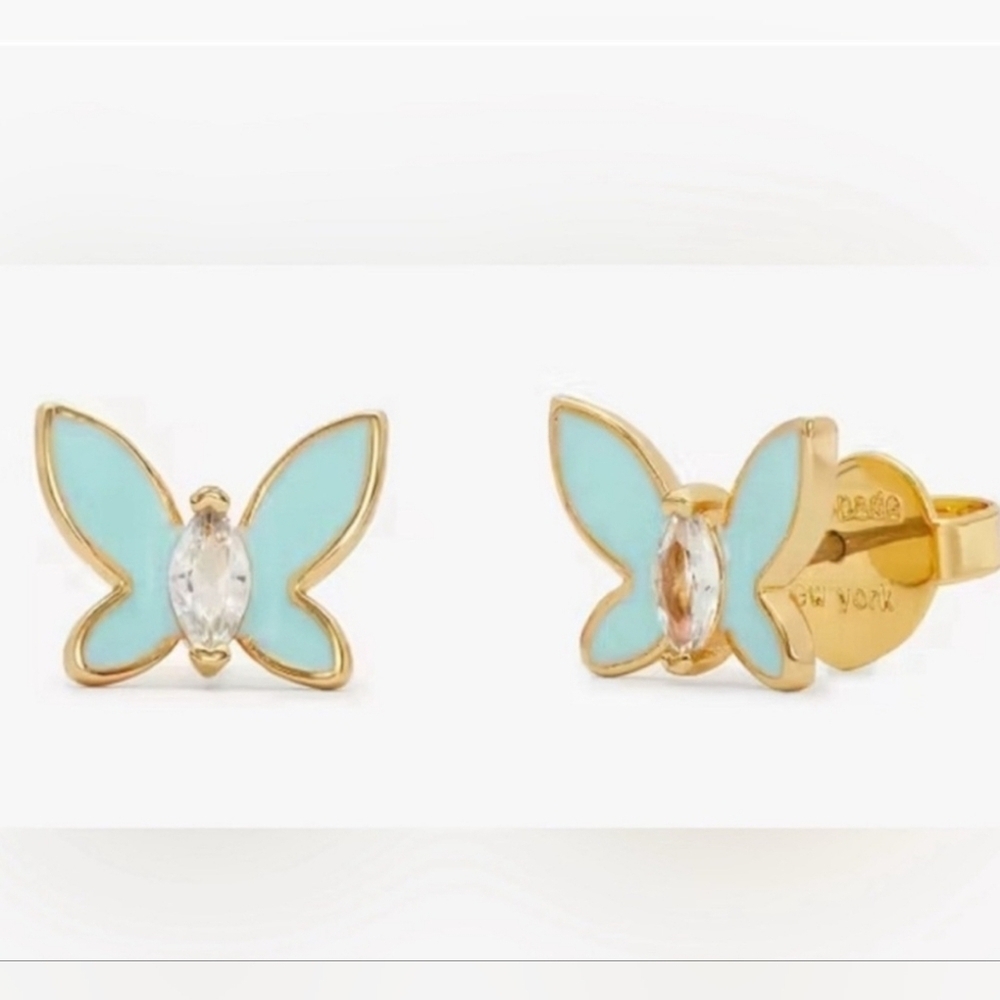 π¦βͺοΈKate SpadeβͺοΈ Social Butterfly Blue Mini Studs